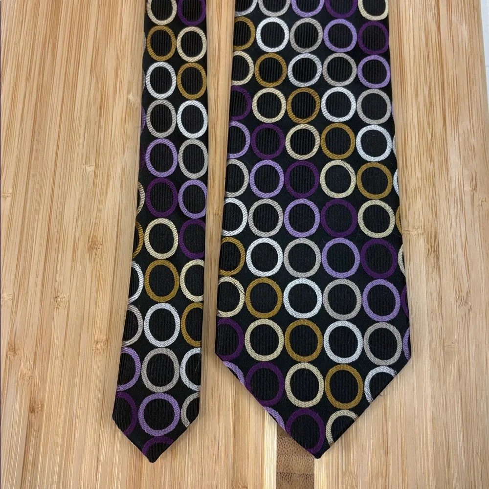 Michael Kors Silk Circle‎ Pattern Neck Tie